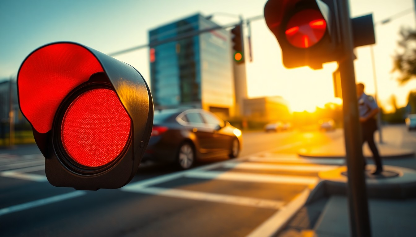 Griller un feu rouge : amende et points de permis