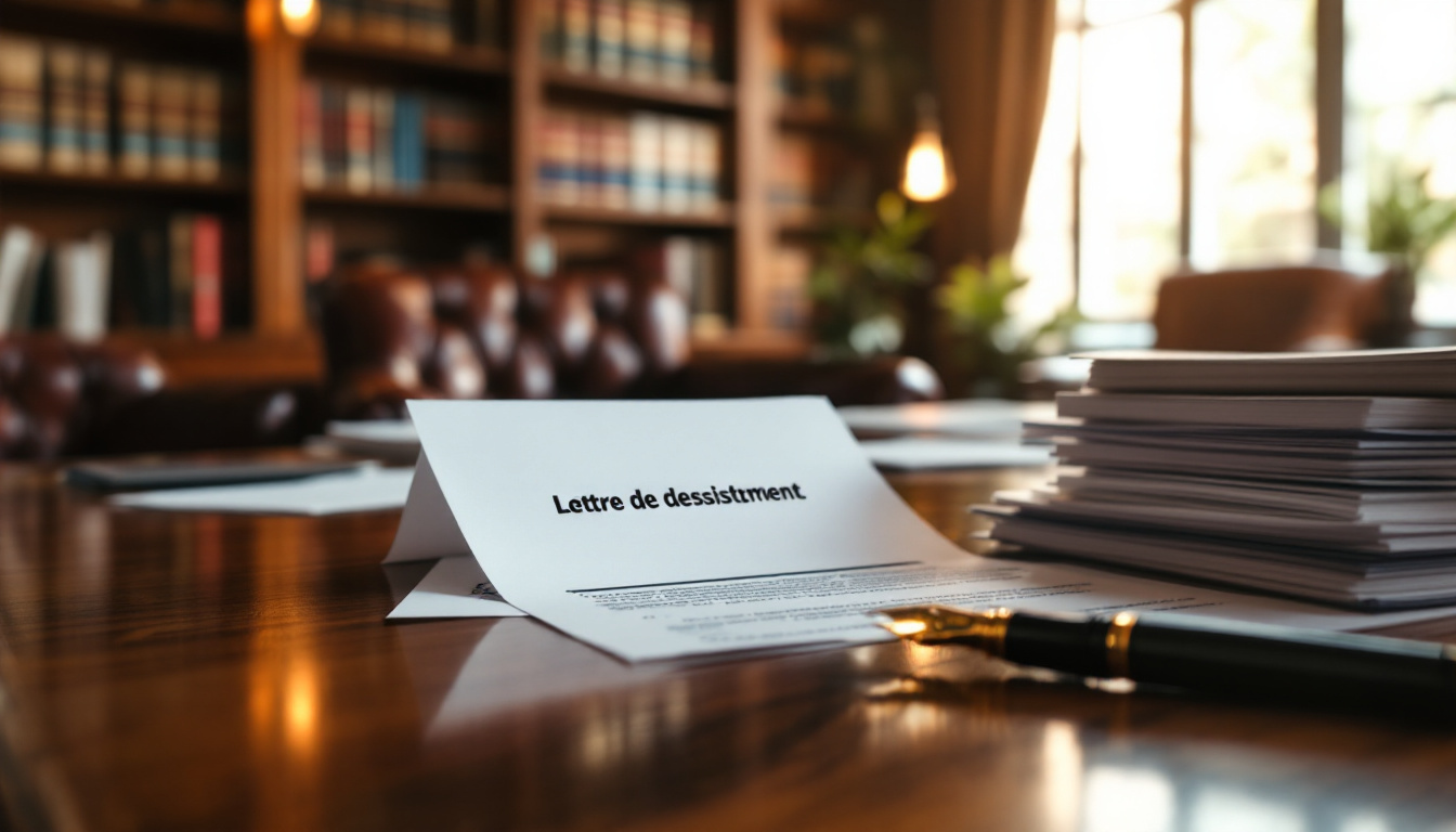 Lettre de désistement : Modèles à personnaliser